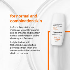 Mesoprotech light water veil SPF50+ mesoestetic Mesoprotech light water veil SPF50+ mesoestetic