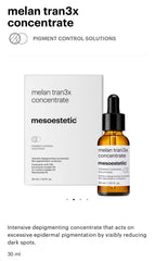 melan tran3x concentrate
mesoestetic® melan tran3x concentrate
mesoestetic®