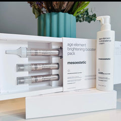 mesoestetic age element pro brightening booster pack +
hydrabalance cream NEW