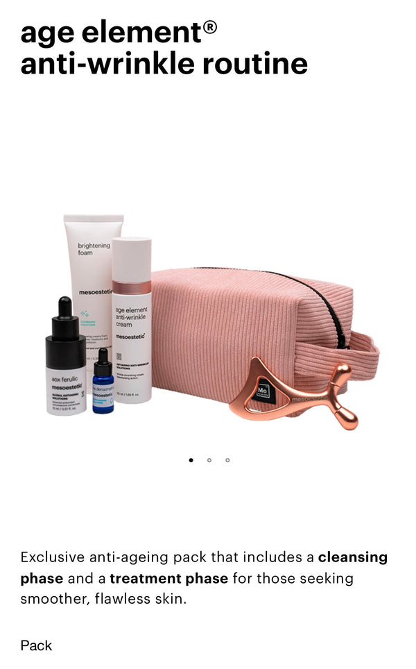 age element®
anti-wrinkle routine