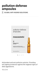 pollution defense ampoules
mesoestetic®