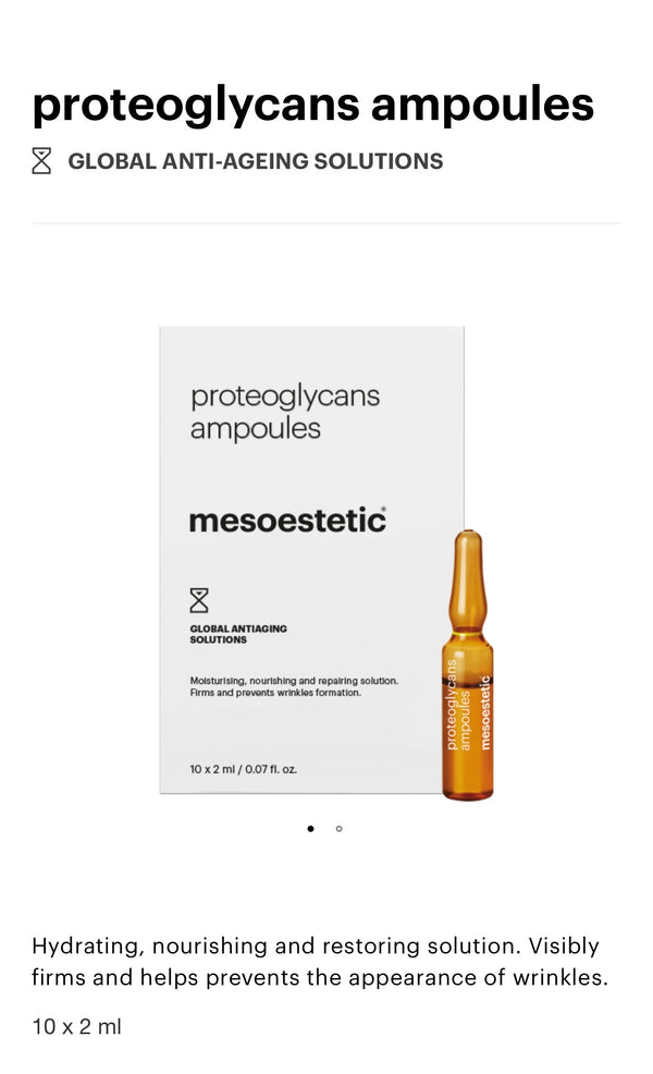 proteoglycans
ampoules
mesoestetic