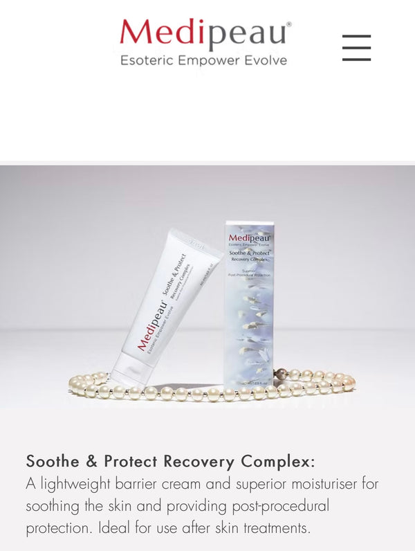 Medipeau*
Esoteric Empower Evolve
Soothe & Protect
Recovery Complex
Superior
Post-Procedural Protection
