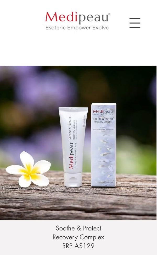 Medipeau*
Esoteric Empower Evolve
Soothe & Protect
Recovery Complex
Superior
Post-Procedural Protection