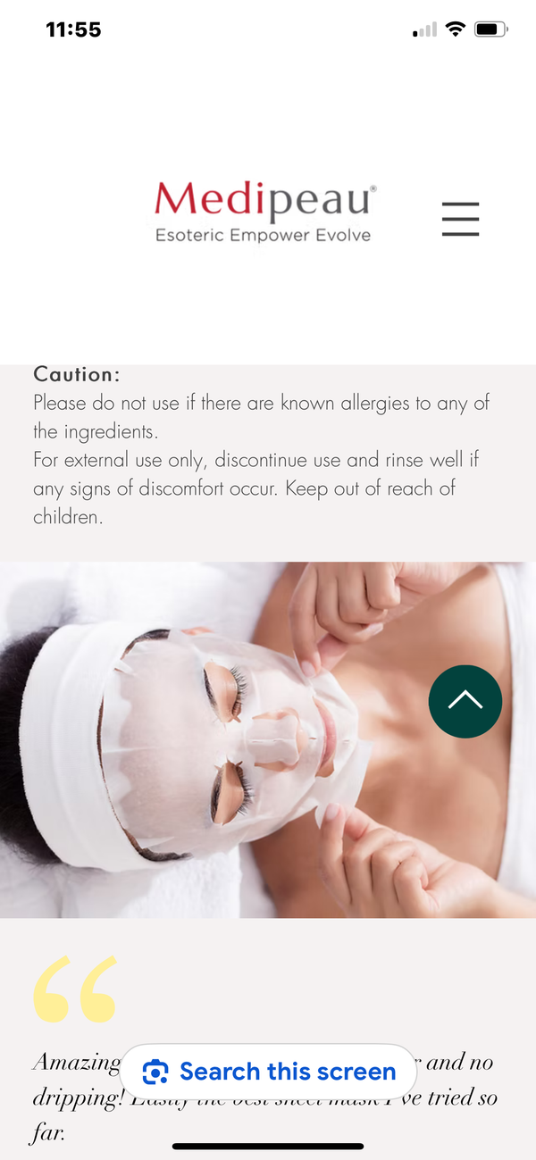 Medipeau® CALM&HYDRATE
Facial Sheet Mask [1 box of 5
Pack]